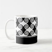 Ebony Swirls Coffee Mok (Links)