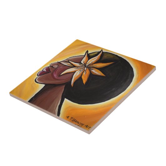 Ebony Tile Tegeltje (Zijkant)