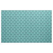 Ebony Turquoise Parisian Damask Pattern Fabric Stof (Yard (91,4 cm))