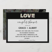 Ebony Vanilla Strawberry Hydrangeas Couples Shower Kaart (Voorkant / Achterkant)