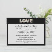 Ebony Vanilla Strawberry Hydrangeas Engagment Kaart (Staand voorkant)