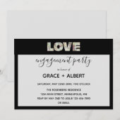 Ebony Vanilla Strawberry Hydrangeas Engagment Kaart (Voorkant / Achterkant)