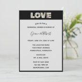 Ebony Vanilla Strawberry Hydrangeas Rehearsal Kaart (Staand voorkant)