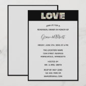 Ebony Vanilla Strawberry Hydrangeas Rehearsal Kaart (Voorkant / Achterkant)