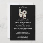 Ebony Vanilla Strawberry Hydrangeas Wedding Invite (Voorkant)