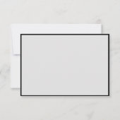 Ebony Vanille Aardbei Hydrangeas Bruiloft RSVP Kaartje (Achterkant)