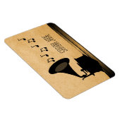 Ebony Vintage Gramophone Premium Magneet (Rechterzijde)