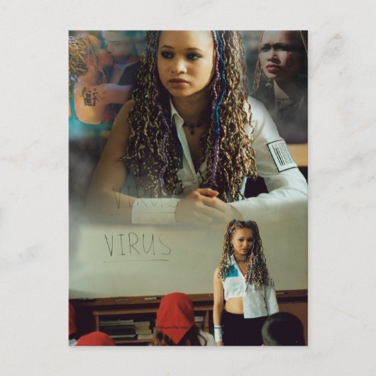 Ebony voor het virus briefkaart (Voorkant)