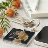 Ebony woman, key chain sleutelhanger (Voorkant Rechts)
