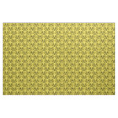 Ebony Yellow Parisian Damask Pattern Fabric Stof (Yard (91,4 cm))