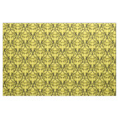 Ebony Yellow Parisian Damask Pattern Fabric Stof (Fat Quarter)