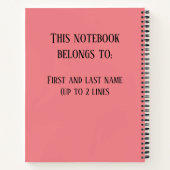 Ebooks Iedereen waar dan ook gepersonaliseerd Notitieboek (Achterkant)