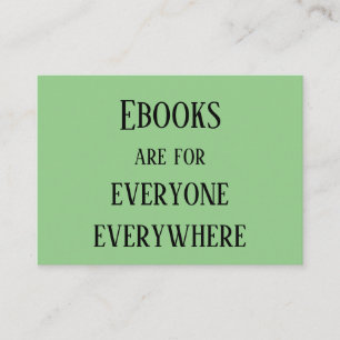Ebooks overal visitekaartje