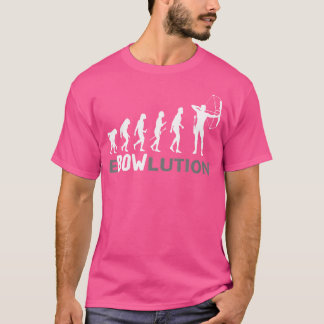 Ebowlution Evolutie Boogschutter Boogschieten Boog T-shirt