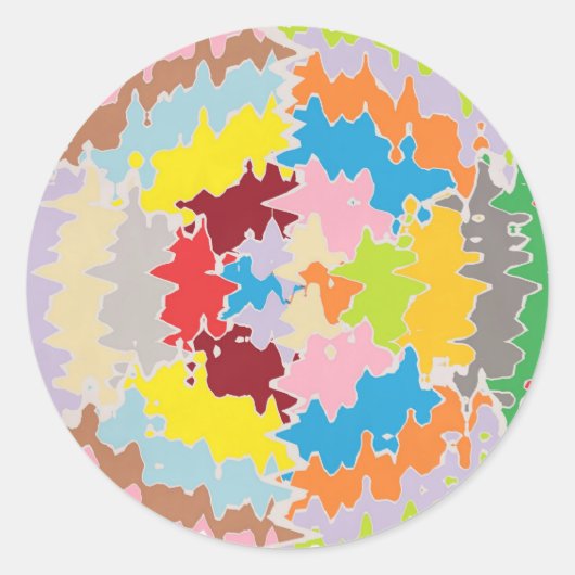 EBR regenboogkleuren: energiebalans Ronde Sticker (Voorkant)