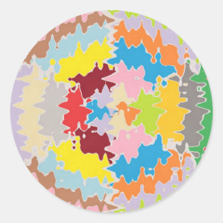 EBR regenboogkleuren: energiebalans Ronde Sticker