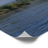 Ebro rivier (Ria Ebre); Templar castle; vroeg Poster (Hoek)