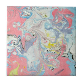 Ebru Kunst Pastel Abstract Tegeltje