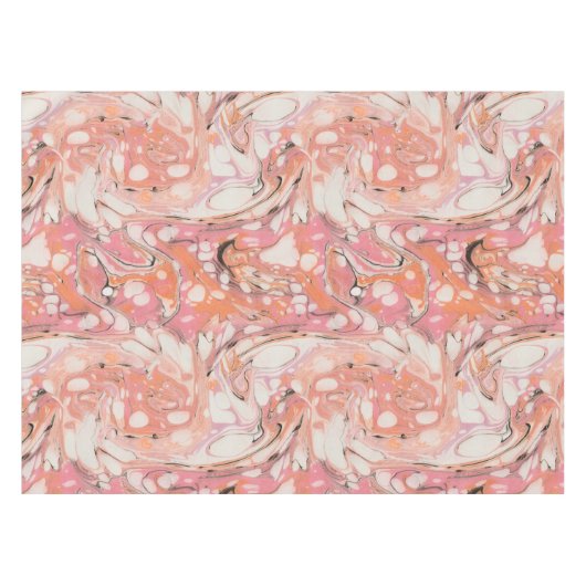 Ebru (watermarmer) tafelkleed (Voorkant (Horizontaal))