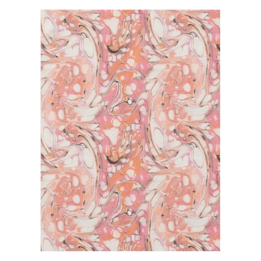 Ebru (watermarmer) tafelkleed (Voorkant)