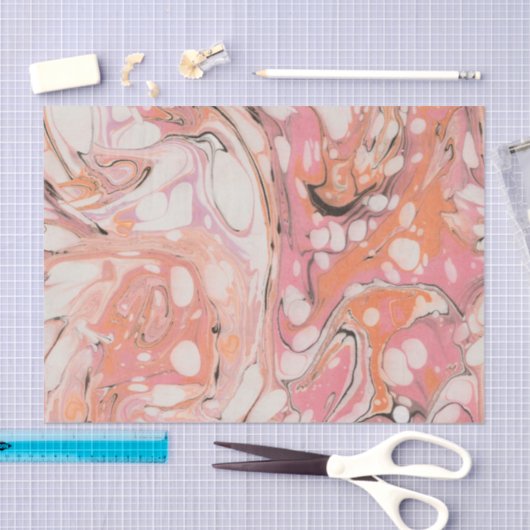 Ebru (watermarmer) tissuepapier (Craft)