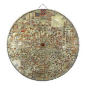 Ebstorfer Old Wereldkaart Dartbord (Voorkant)