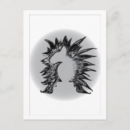 EBT schaakridder moderne huisdier kunst illustrati Briefkaart