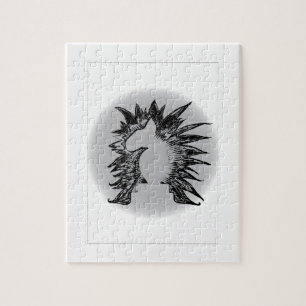 EBT schaakridder moderne huisdier kunst illustrati Legpuzzel