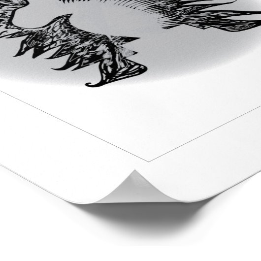 EBT schaakridder moderne huisdier kunst illustrati Poster (Hoek)