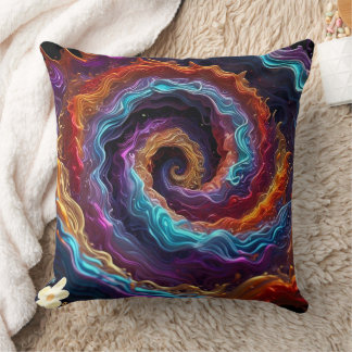 "Ebullient Spiral Radiance" Kussen