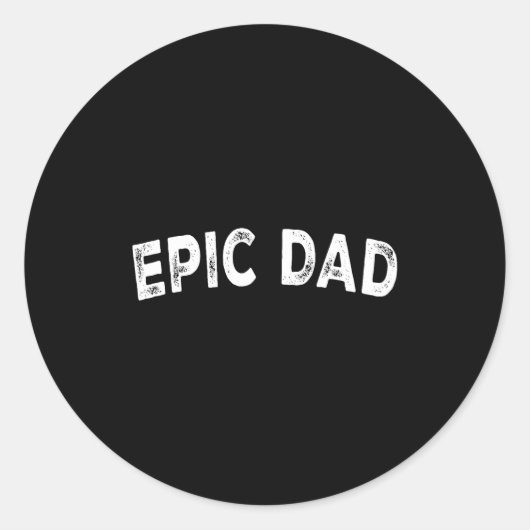 Ec Dad  Ronde Sticker (Voorkant)