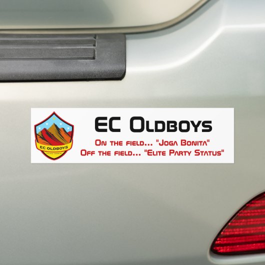 EC Oudjongens Bumpersticker (Op auto)