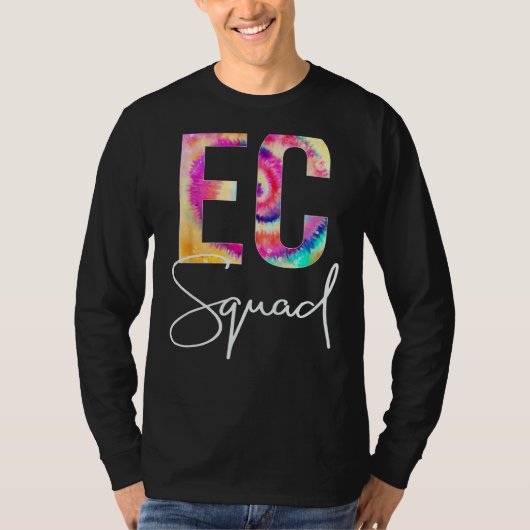 EC Squad Tie Dye Terug naar School Vrouwen Waarder T-shirt (Voorkant)