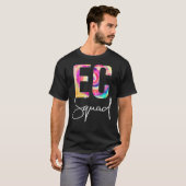 EC Squad Tie Dye Terug naar School Vrouwen Waarder T-shirt (Voorkant volledig)