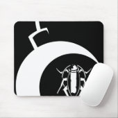EC (witte bom) Sluiting Mousepad Muismat (Met muis)
