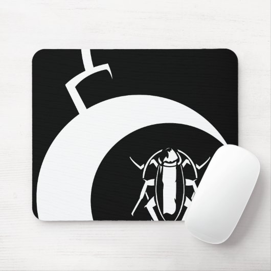 EC (witte bom) Sluiting Mousepad Muismat (Met muis)