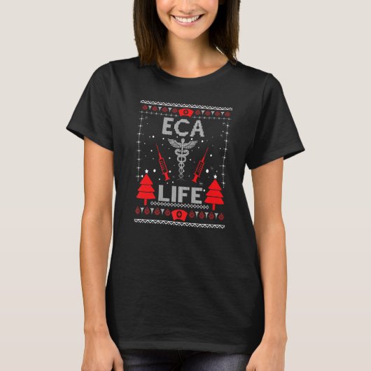 Eca Life Ugly kerstSweaters Matching Group Xm T-shirt (Voorkant)