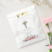Ecalyptus & Roses Wooden Cross Funeral Seed Packet Bedankzakje (Gezegeld)