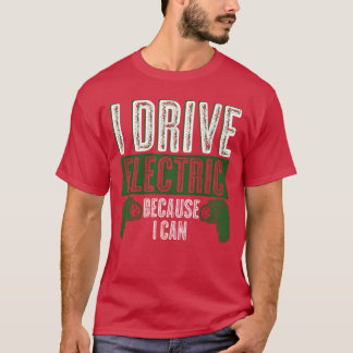 ECar Elektrisch Voertuig Elektrische Auto vintage T-shirt
