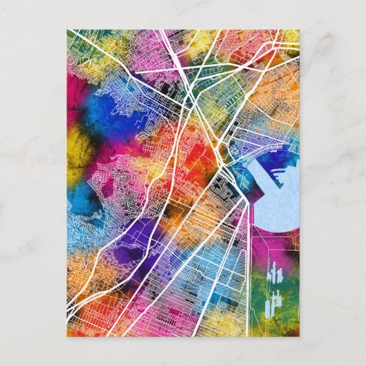 Ecatepec de Morelos Mexico City Kaart (Voorkant)