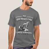 Ecavator Drift Cars Cute Dig Construction Worker g T-shirt (Voorkant)