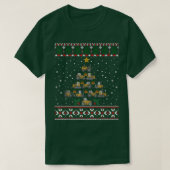 Ecavator-kerstboomconstructietransport T-shirt (Design voorkant)