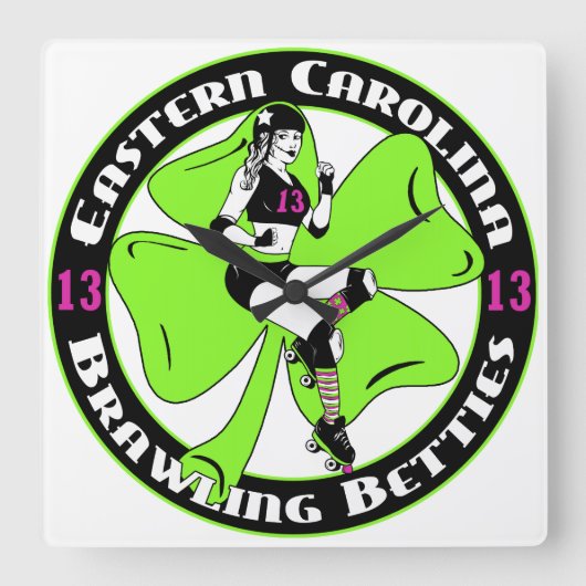 ECB vierkante klok (Voorkant)