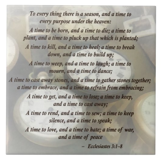 Ecc 3 1-8 Op elk moment is er een seizoen Tegeltje (Voorkant)