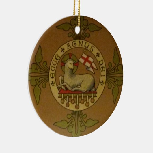 Ecce Agnus Dei Keramisch Ornament (Rechts)