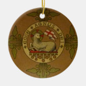 Ecce Agnus Dei Keramisch Ornament (Voorkant)
