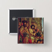 Ecce Homo, 1515 Vierkante Button 5,1 Cm (Voorkant /achterkant)