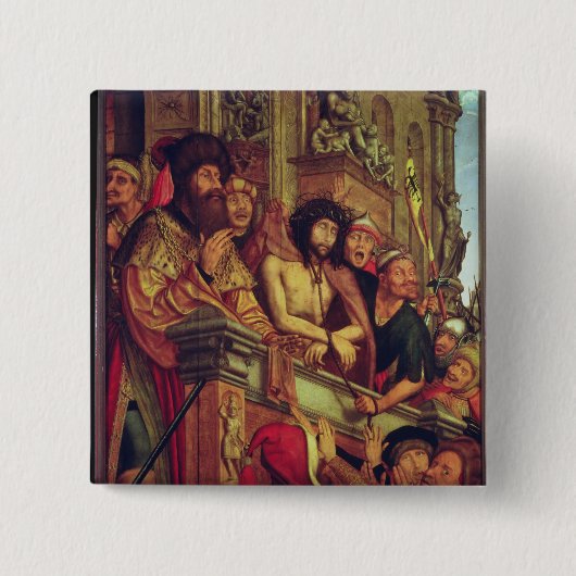 Ecce Homo, 1515 Vierkante Button 5,1 Cm (Voorkant)