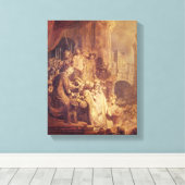 Ecce Homo, 1634 Canvas Afdruk (Insitu (Houten vloer))