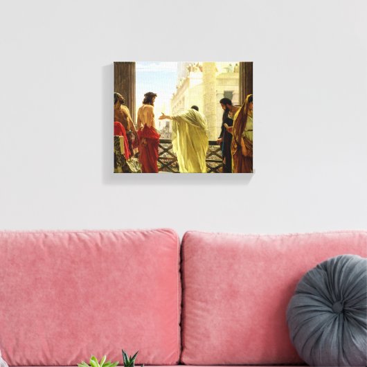 Ecce Homo, 1871, ingediend door Antonio Ciseri Canvas Afdruk (Insitu (Woonkamer))